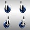 Service Caster 5 Inch 316SS Solid Poly Swivel 1-3/8 Inch Expanding Stem Caster Brake SCC, 2PK SCC-SS316EX20S514-SPUS-2-TLB-2-138 - alternate 1